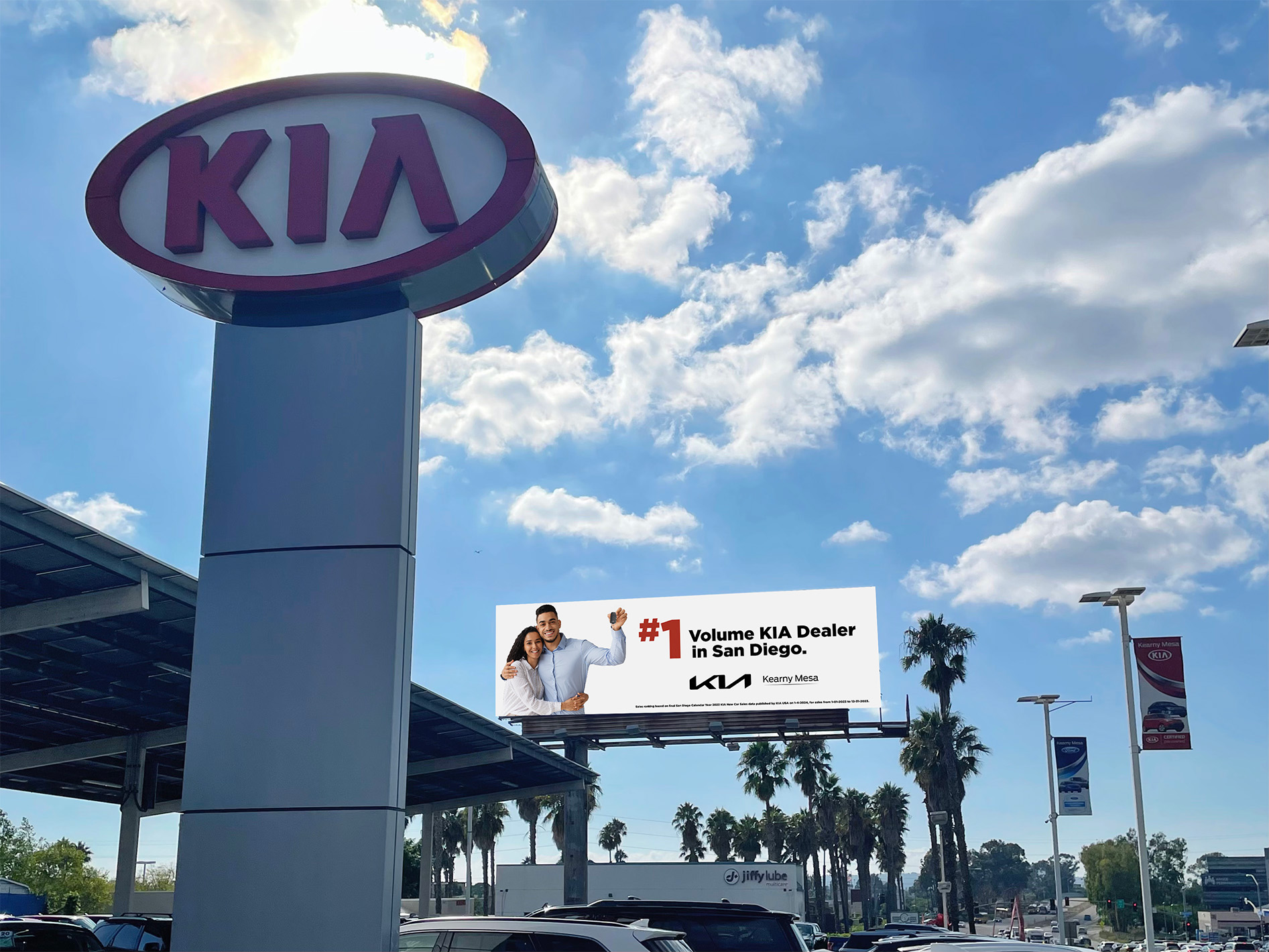 Kearny Mesa Kia — #1 Volume KIA Dealer in San Diego digital billboard