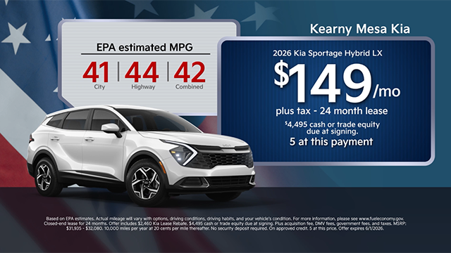 Kearny Mesa Kia Memorial Day
